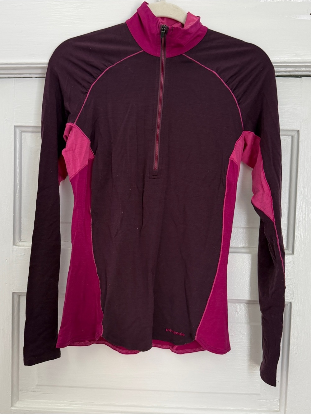 Patagonia Women's Half-Zip Top - Bright Pink & Plum